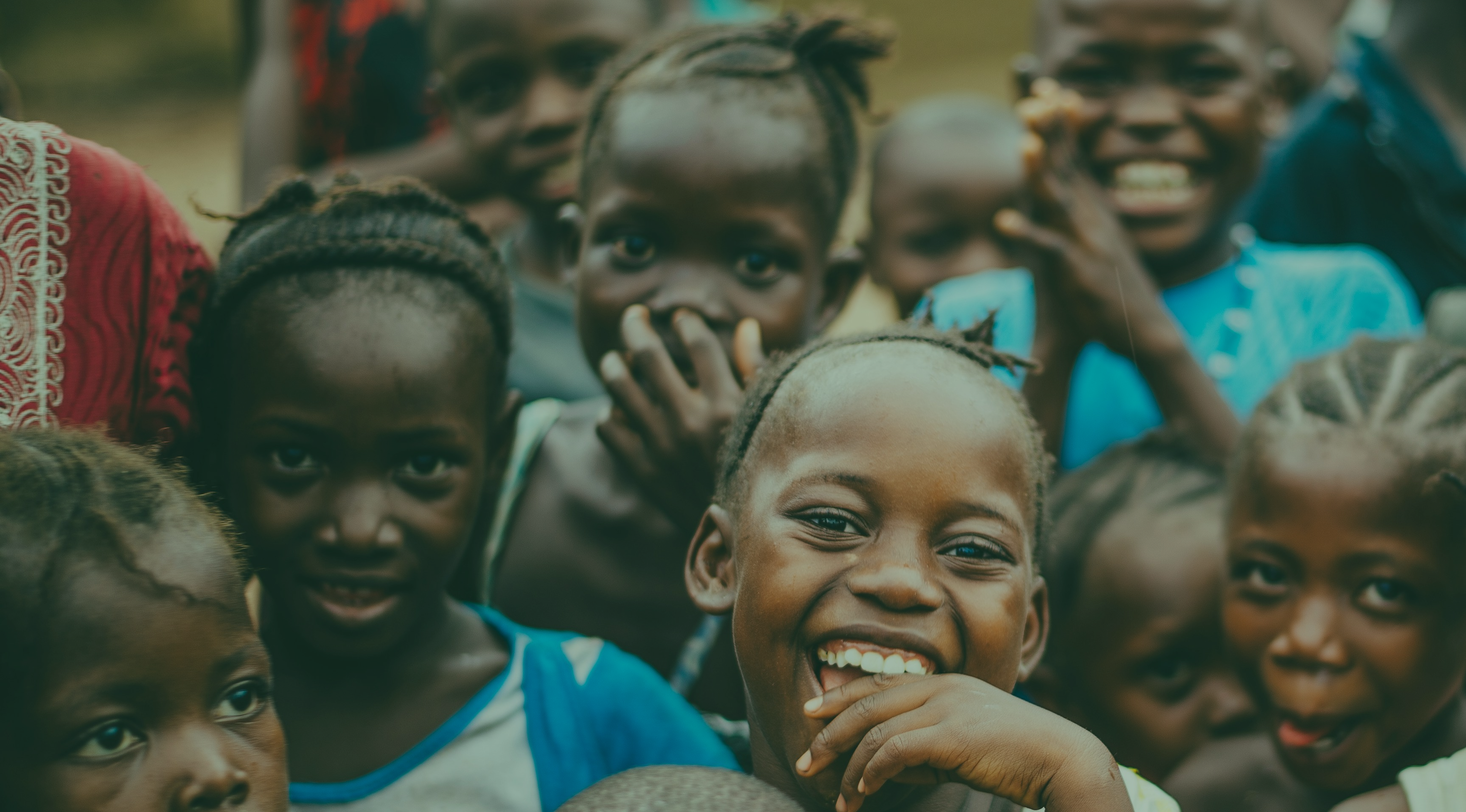 Smiling children in Salima, Malawi